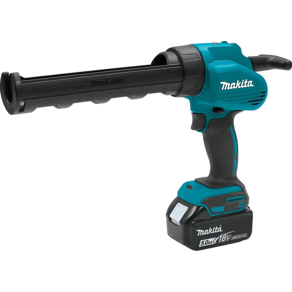 Makita 18 Volt Lithium-Ion Cordless 10 oz Caulk and Adhesive Gun Kit 5.0 Ah - Ascmtools