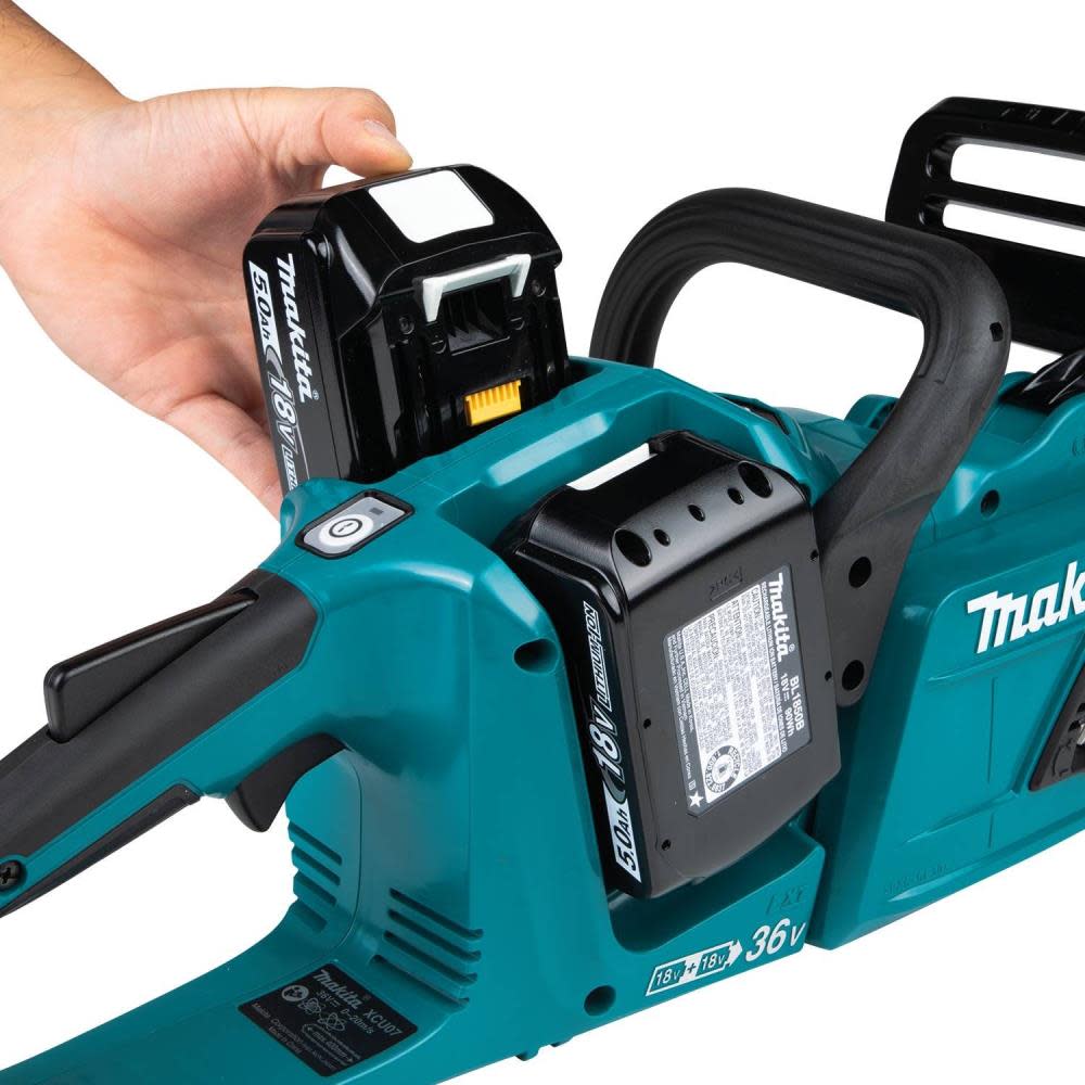 Makita 18V X2 (36V) LXT Lithium-Ion Brushless Cordless 14″ Chain Saw Kit (5.0Ah) - Ascmtools