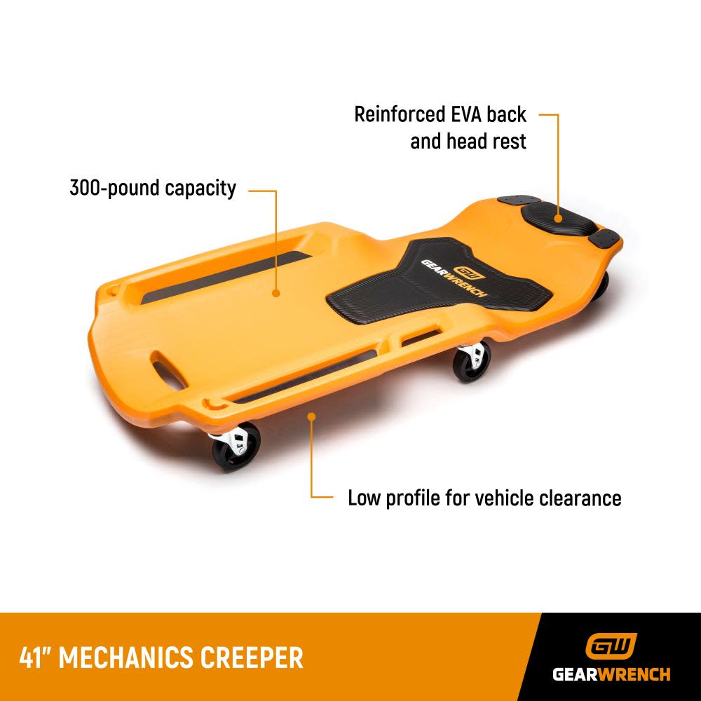 GEARWRENCH Mechanics Creeper 41″ - Ascmtools