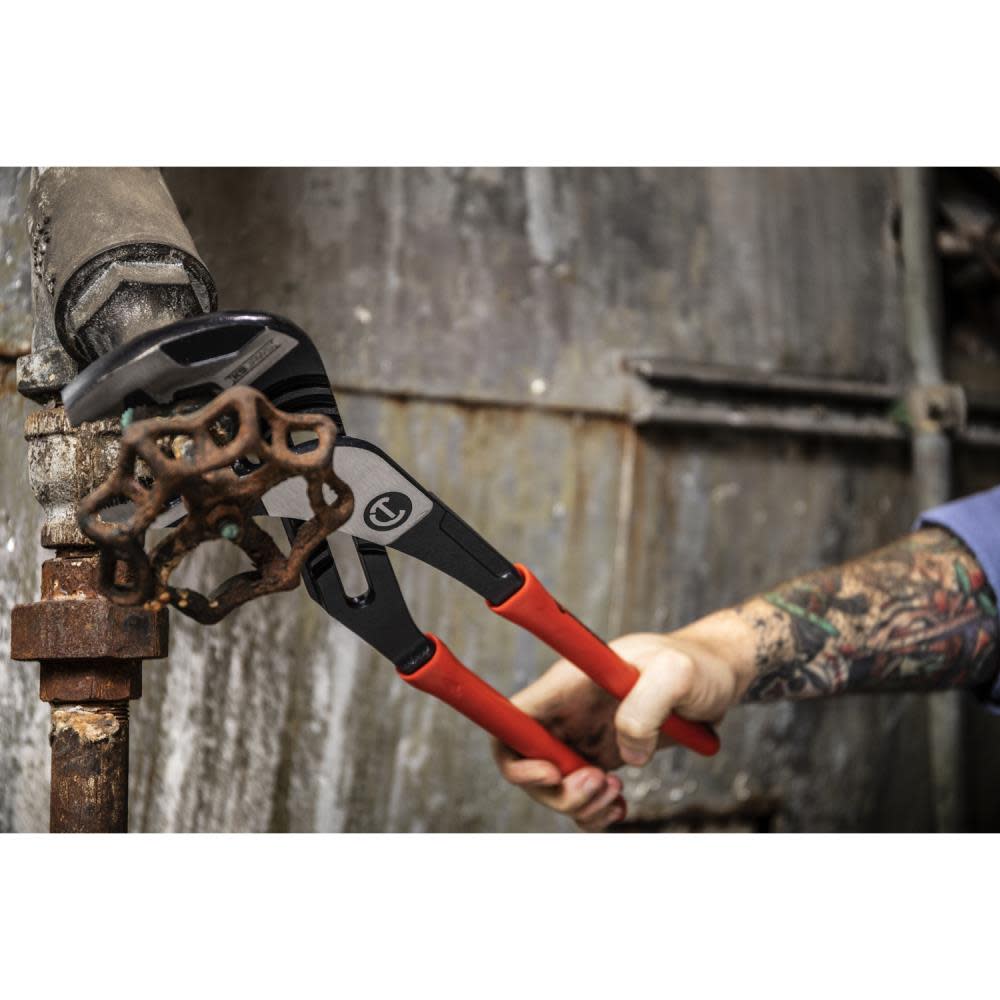 Crescent 10″ Z2 V-Jaw K9 Tongue & Groove Dipped Pliers - Ascmtools