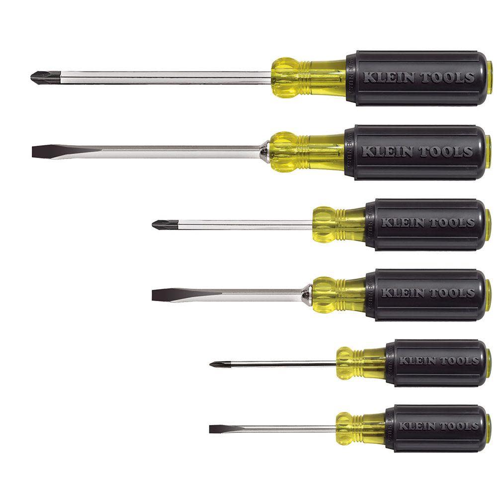 Klein Tools Cushion-Grip Screwdriver Set 6 Pc - Ascmtools