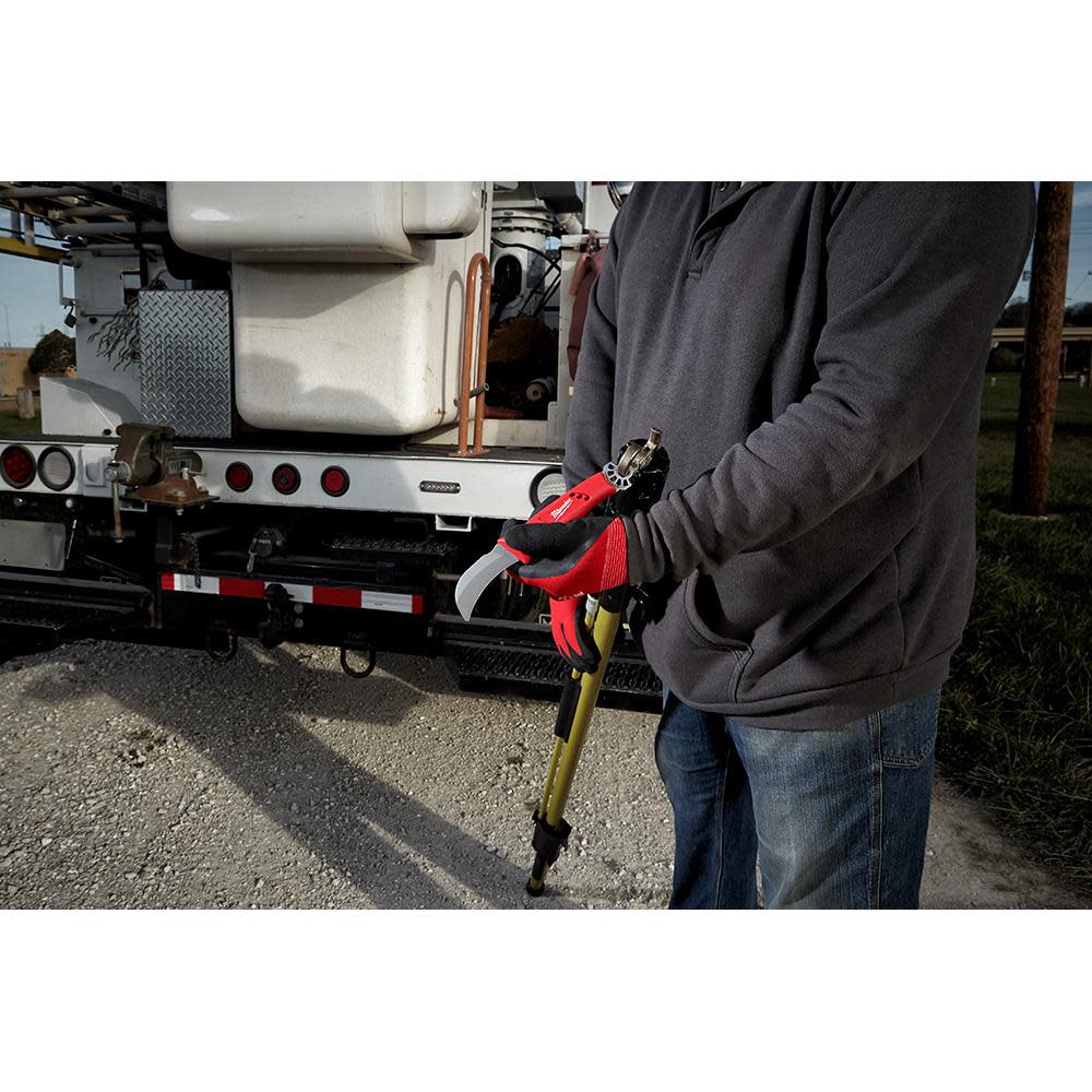 Milwaukee Lineman’s Hawkbill Knife with STICKWORK 3-in-1 Ring - Ascmtools