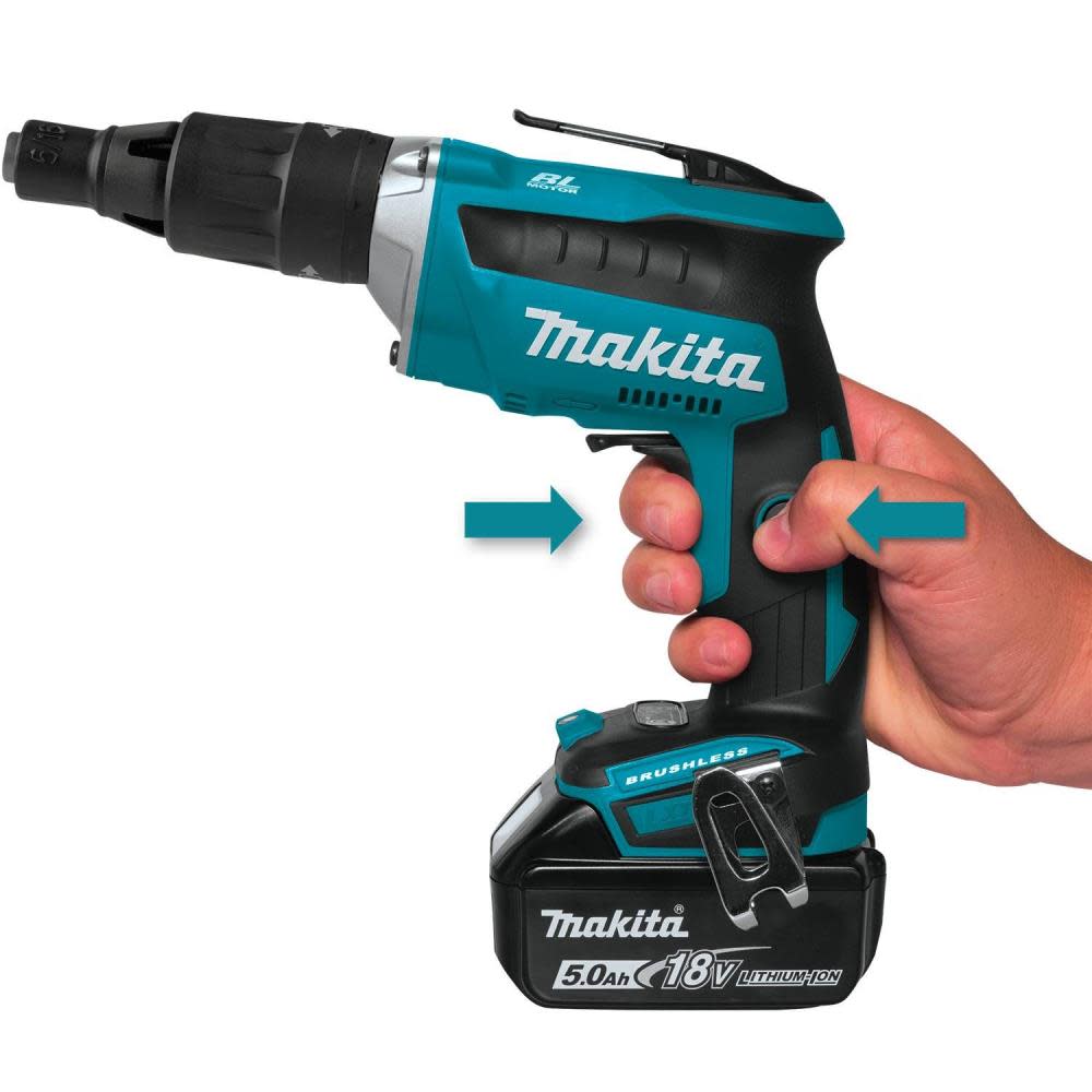 Makita 18V LXT Lithium-Ion Brushless Cordless 2500 RPM Screwdriver Kit (5.0Ah) - Ascmtools