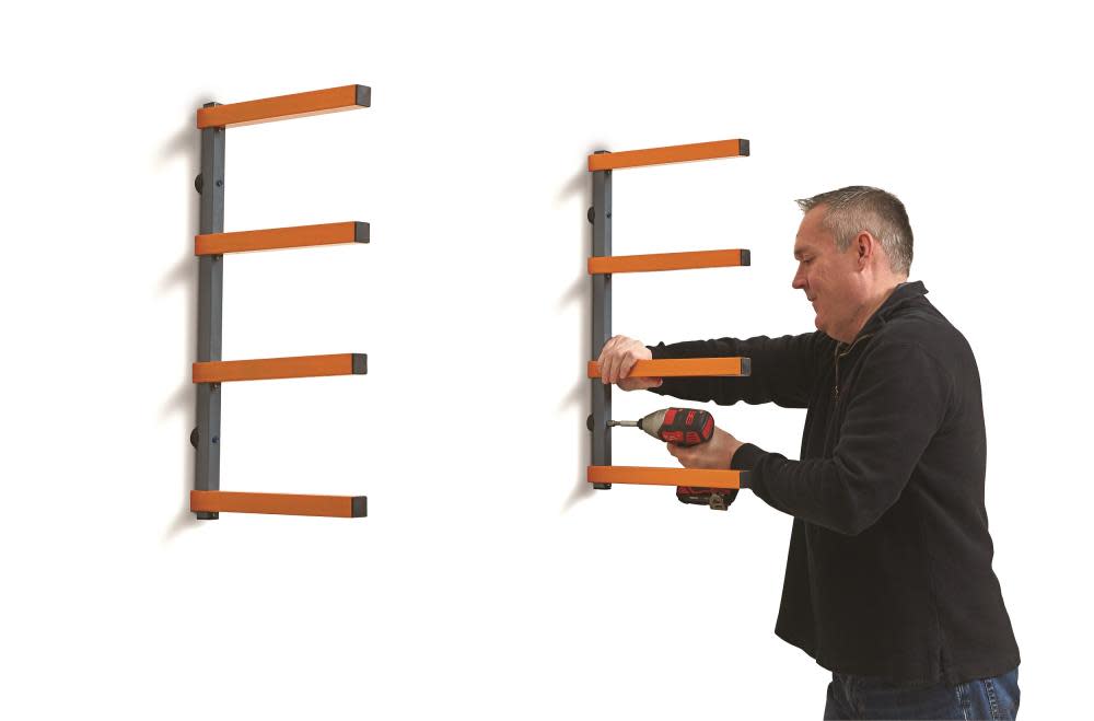 Bora Portamate 4-Level Wall Mounted Wood Storage Rack - Ascmtools