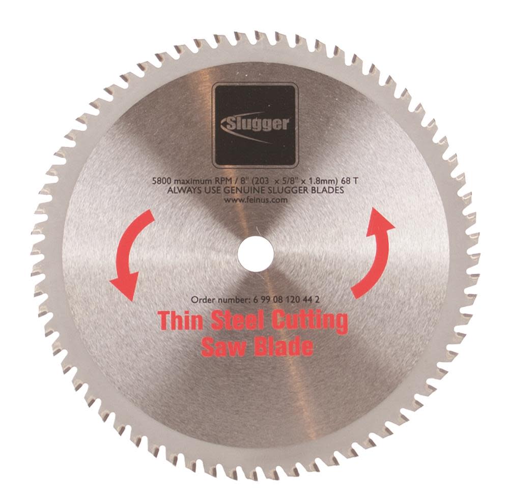 Fein Slugger by 8 In. Thin Material Steel Saw Blade - Ascmtools