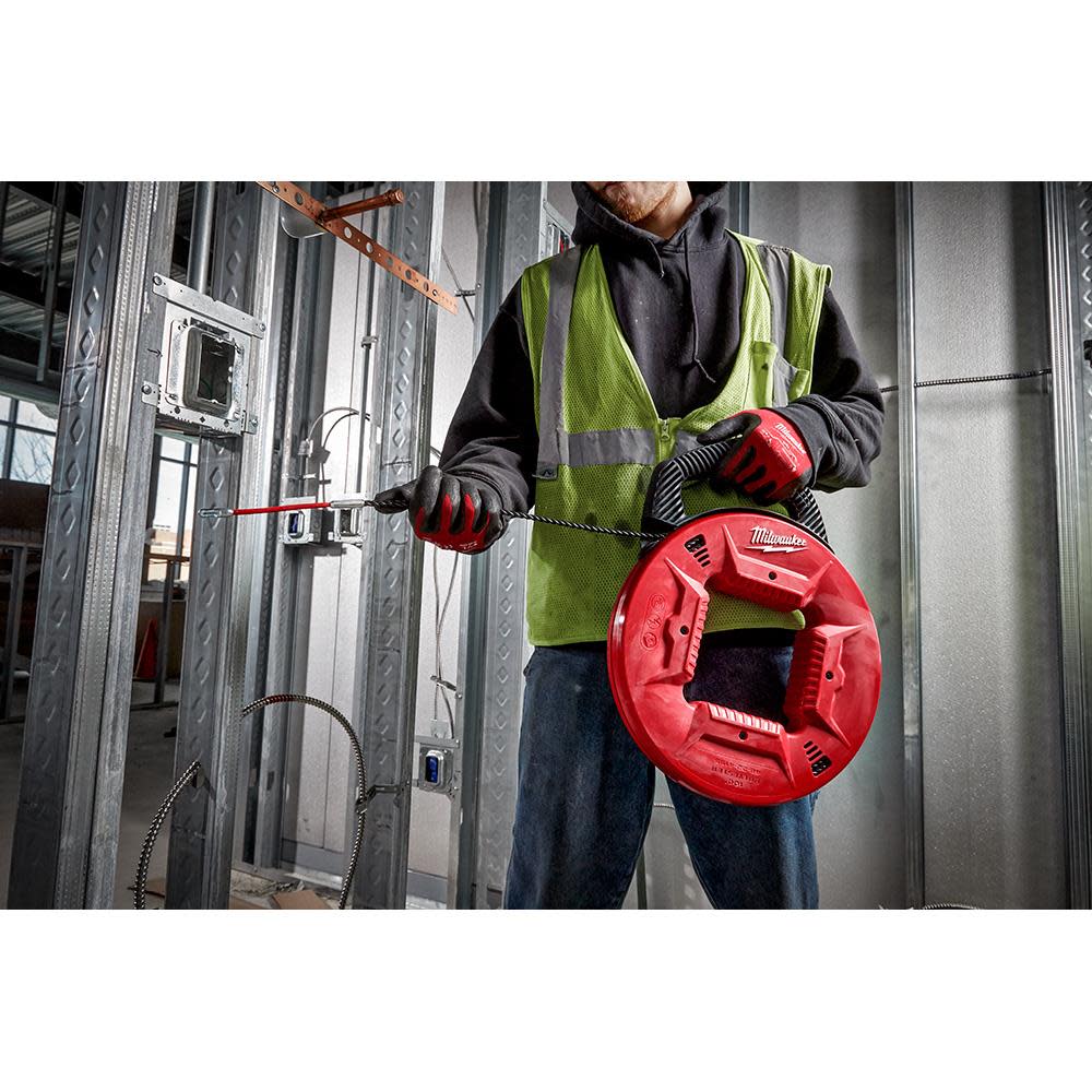 Milwaukee 100 Ft. Polyester Fish Tape with Flexible Metal Leader - Ascmtools