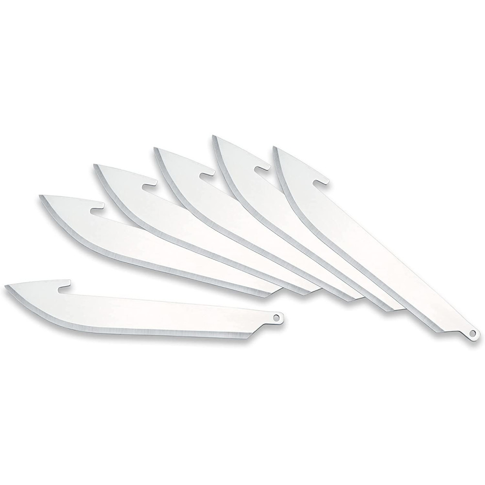 Outdoor Edge RazorSafe Drop Point Replacement Blade 3″ 6pk - Ascmtools