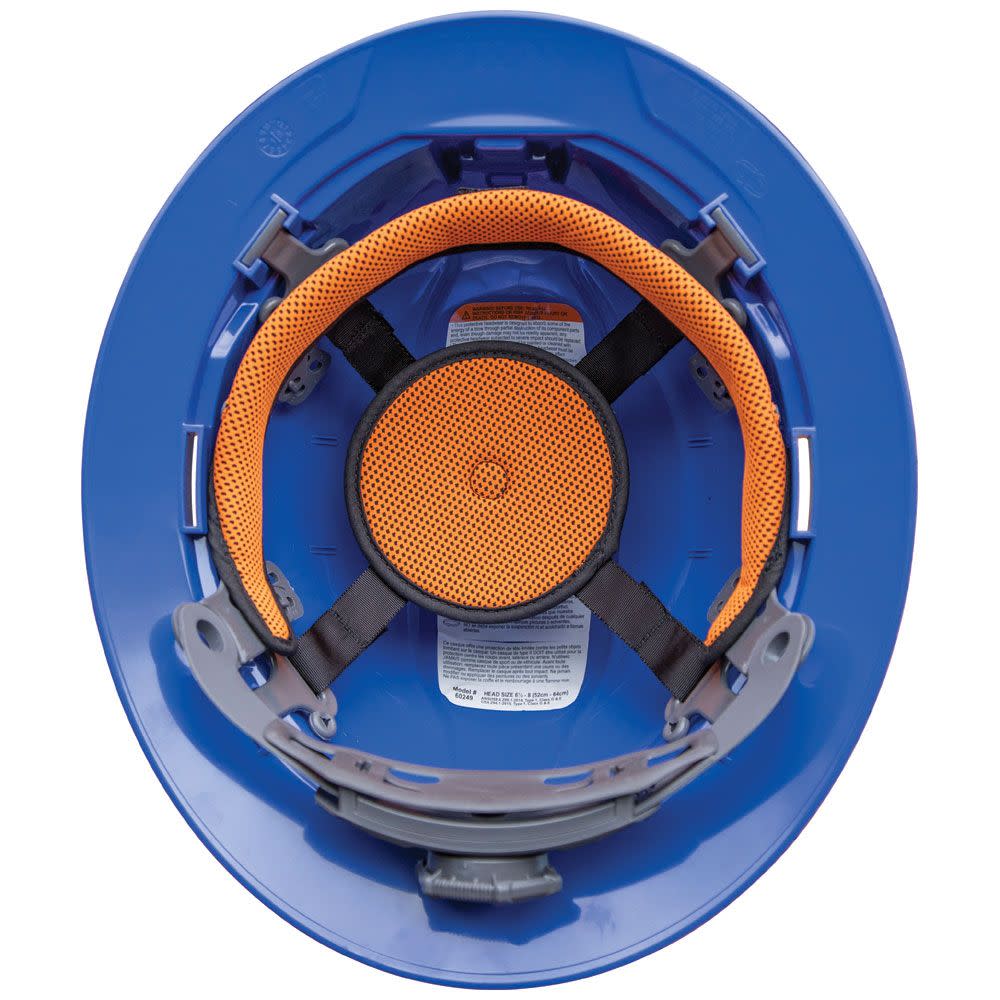 Klein Tools Hard Hat Non-vented Full Brim Blue - Ascmtools