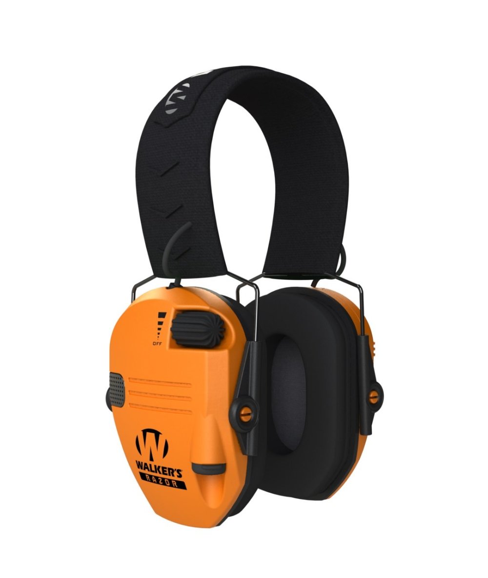 Walkers Safety Razor Slim Electronic Ear Muffs – Blaze Orange - Ascmtools