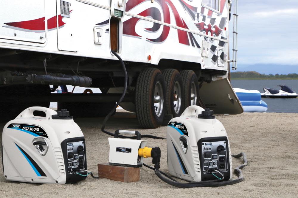 Pulsar Products 2300-Watt/1800-Watt Gasoline Powered Recoil Start Inverter Generator with CARB Compliant 80CC Ducar Engine - Ascmtools
