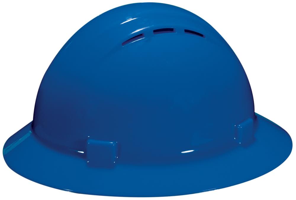 ERB Americana Full Brim Vent Hard Hat 4PT Ratchet Blue - Ascmtools