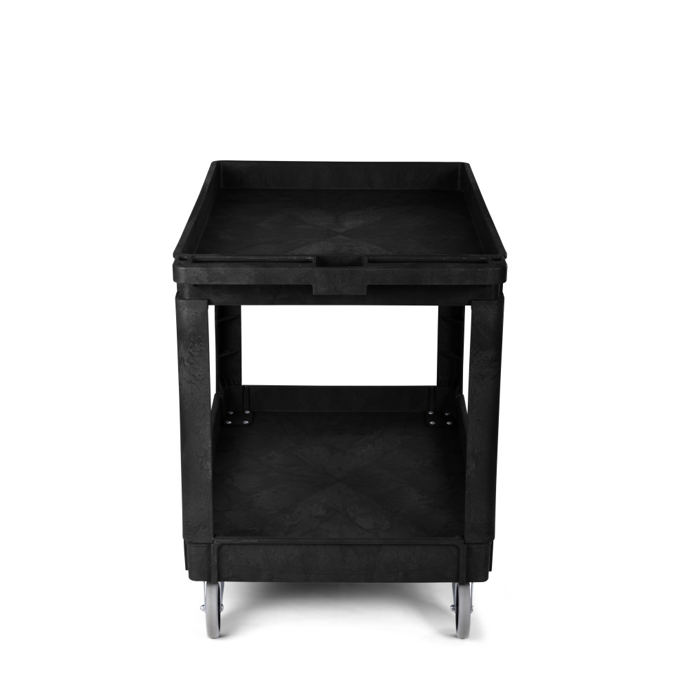 Toter Material Handling Utility Cart with Lipped Top and Straight Handle - Ascmtools