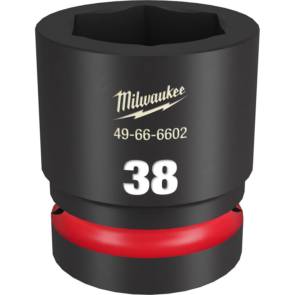 Milwaukee Impact Socket 1″ Drive 38mm Standard 6 Point - Ascmtools