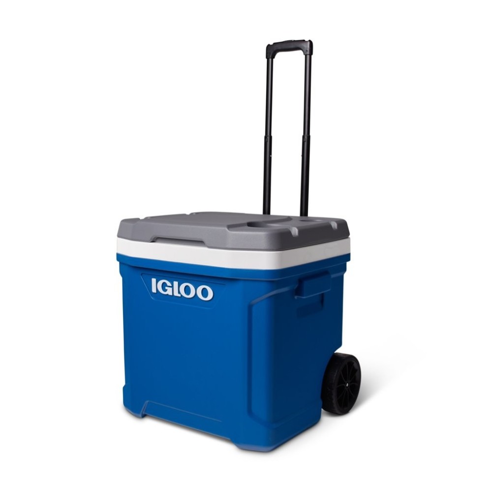 Igloo Latitude 60 Roller Hard Cooler Indigo Blue/Meteorite 60qt - Ascmtools