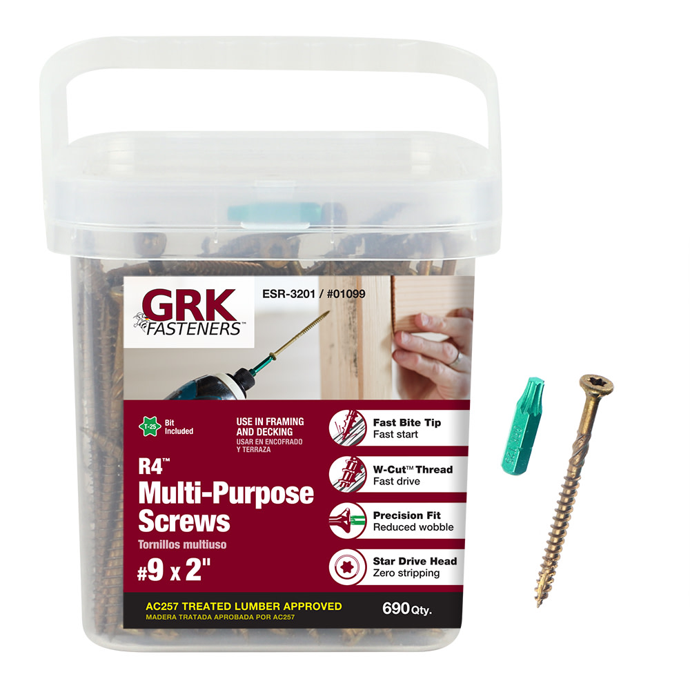 GRK Fasteners R4 Screw Pro-Pak 9 x 2″ - Ascmtools
