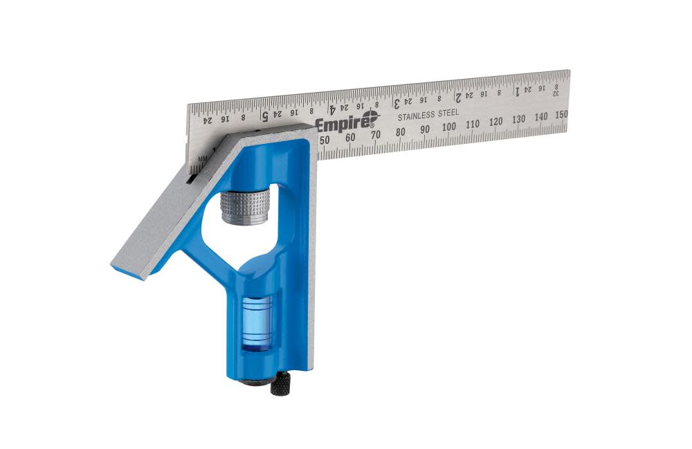 Empire Level 6 in. / 150 mm True Blue Combination Square - Ascmtools