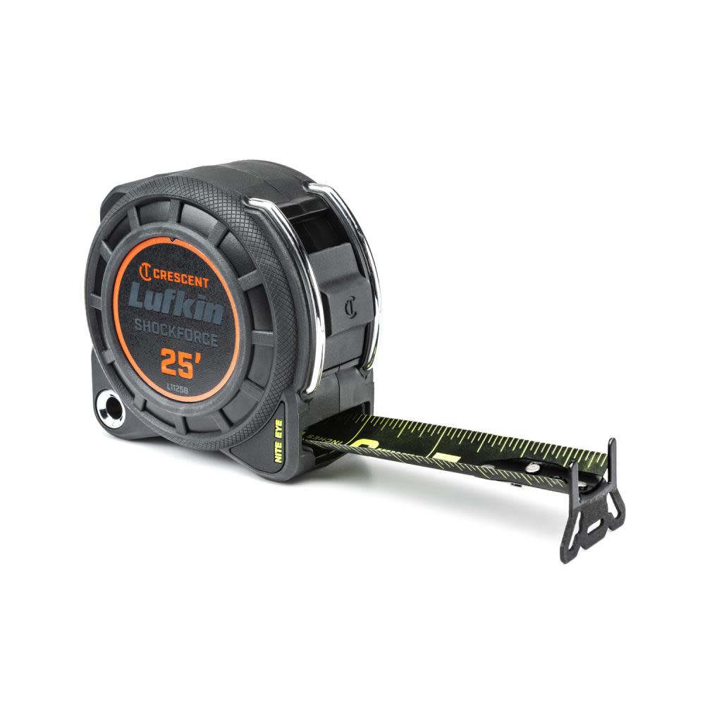 Crescent Lufkin Shockforce Nite Eye Tape Measure 25 Ft. x 1-3/16 In. - Ascmtools