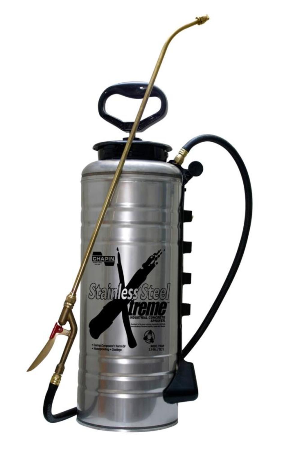Chapin Mfg 19069 Xtreme Stainless Steel Concrete Open Head Sprayer – 3.5 gallon - Ascmtools