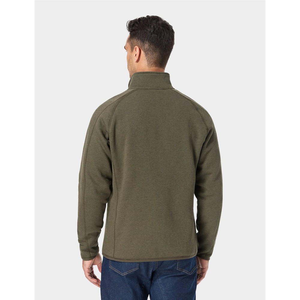 ORORO Mens Army Green Heated Fleece Jacket Kit Large - Ascmtools