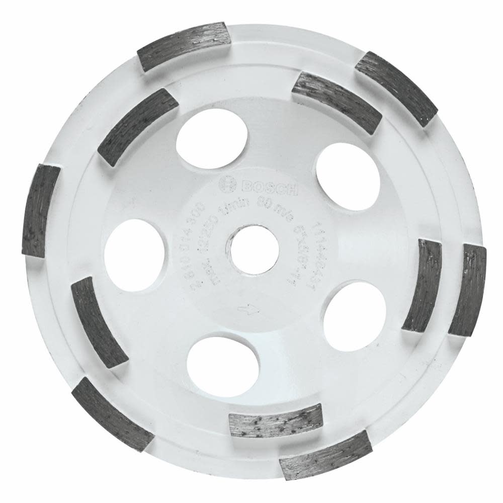 Bosch 5″ Double Row Segmented Diamond Cup Wheel - Ascmtools