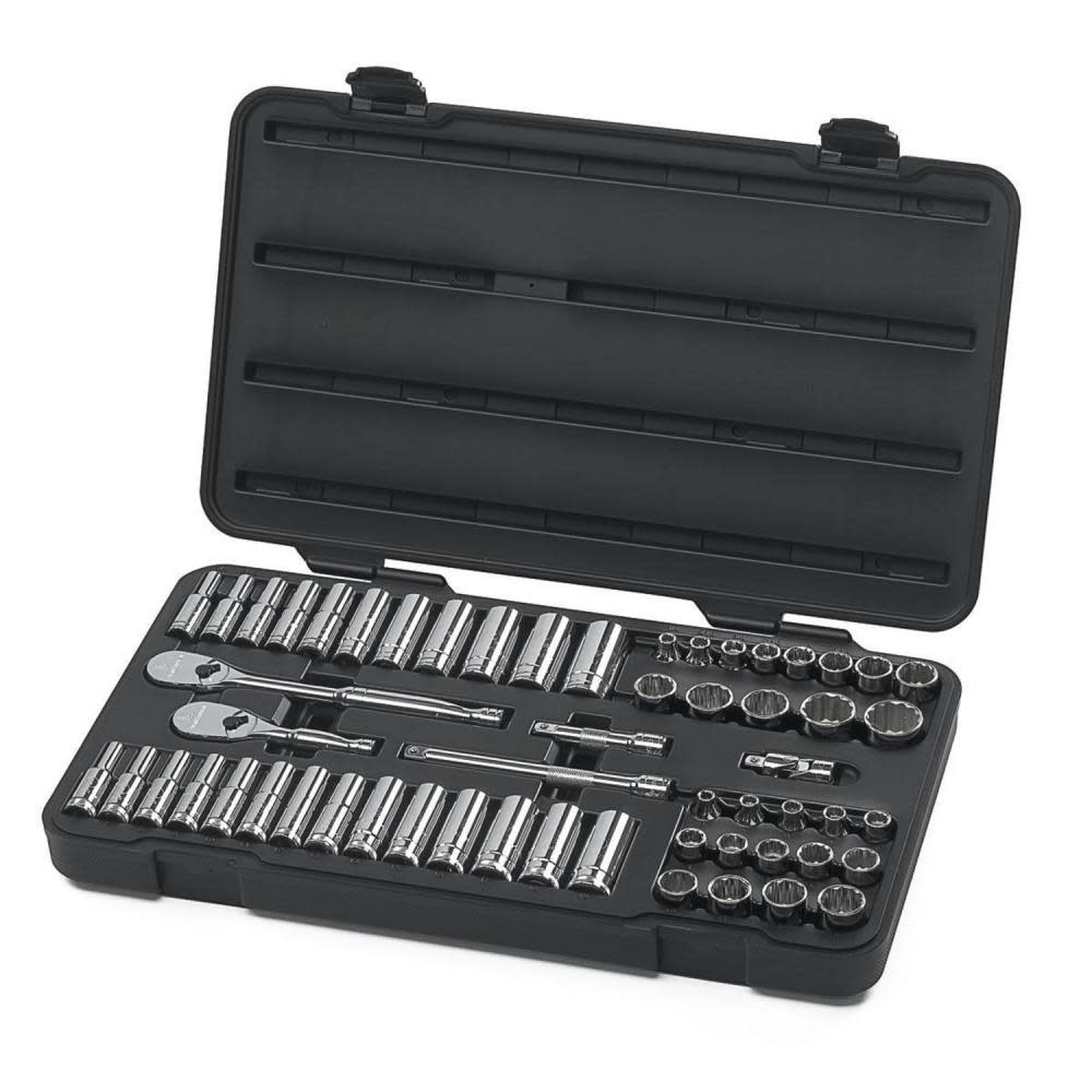 GEARWRENCH 57-PC 3/8Dr 12Pt Socket Set SAE/MM - Ascmtools