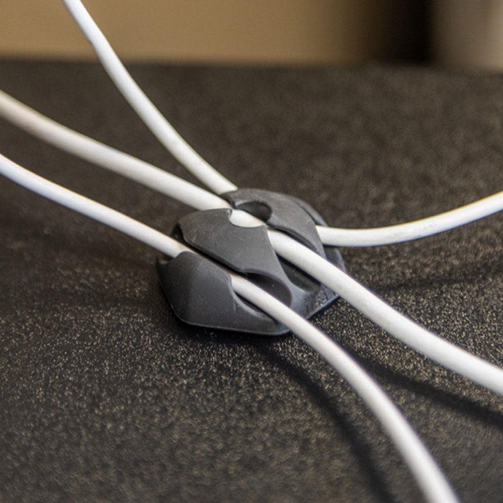 Klein Tools Self Stick 3 Slot Cable Clips 10pk - Ascmtools