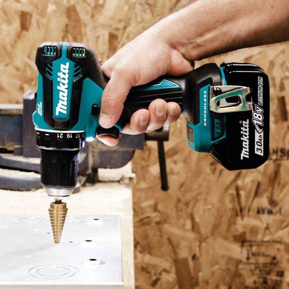 Makita 18V LXT Lithium-Ion Brushless Cordless 1/2 in. Driver-Drill Kit (3.0Ah) - Ascmtools