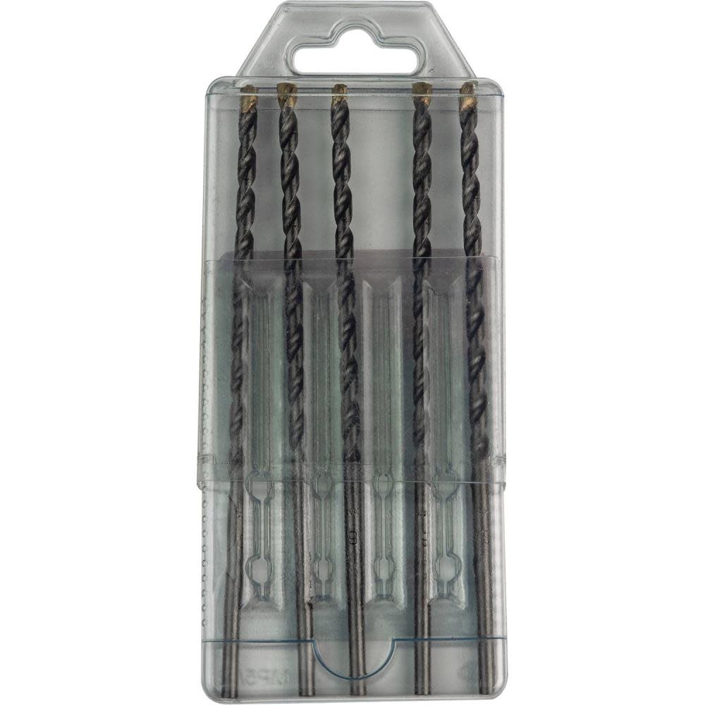 Makita Carbide Tipped Percussion Masonry Hammer Drill Bits 3/16″ x 6″ 5pk - Ascmtools