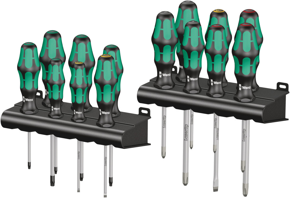Wera Tools 12pc Kraftform Big Pack 300 Lasertip Screwdriver Set - Ascmtools