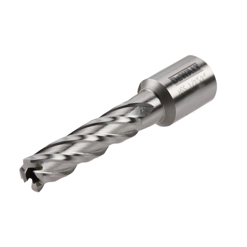 DEWALT Annular Cutter 1/2″ X 2″ HSS 3/4″ Weldon - Ascmtools