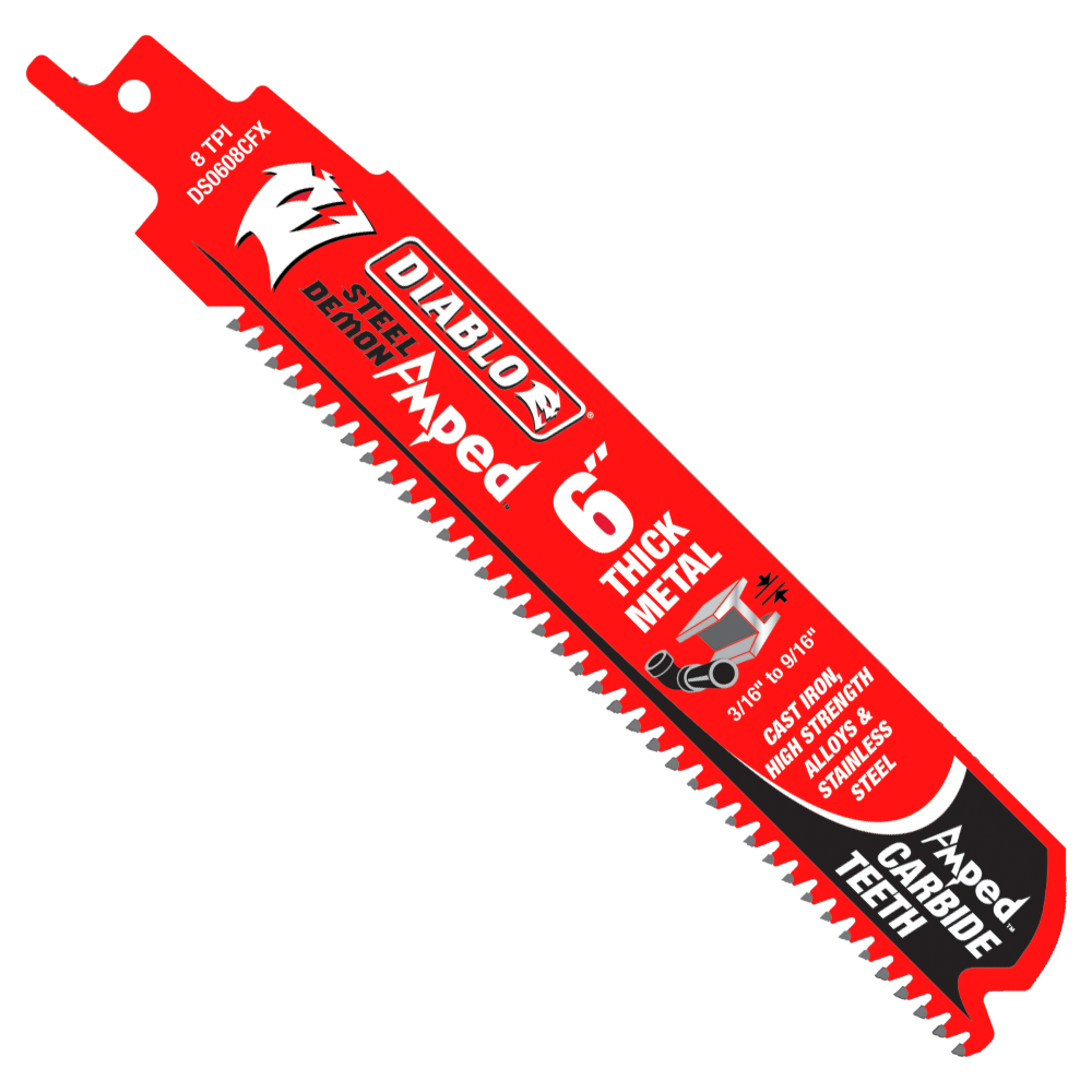 Diablo Tools 6″ Steel Demon Amped Carbide Blades for Thick Metal Cutting - Ascmtools