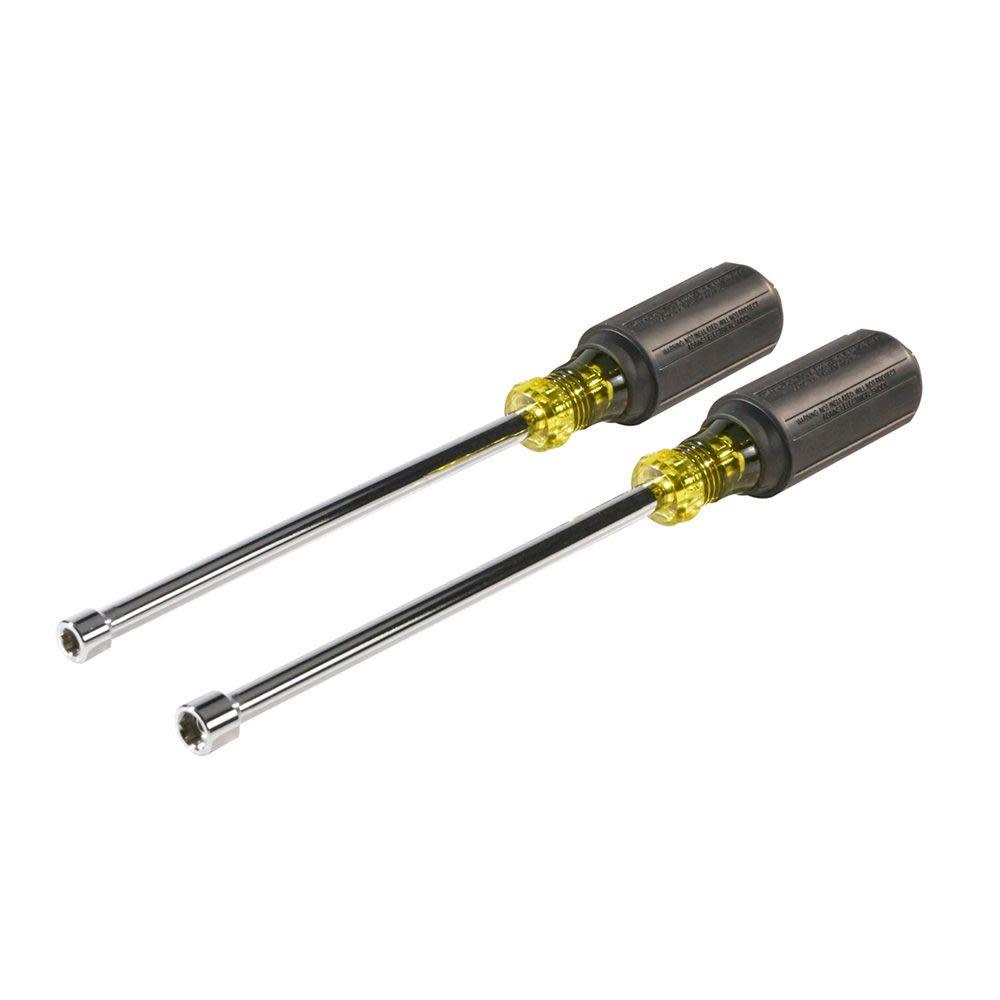 Klein Tools Nut Driver 6″ Shanks Magnetic 2 Pc - Ascmtools