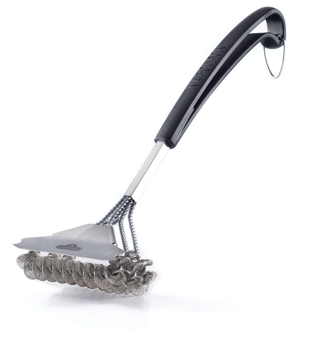 Napoleon Bristle-Free Triple-Row Grill Brush for use on Stainless Steel Cooking Grids - Ascmtools