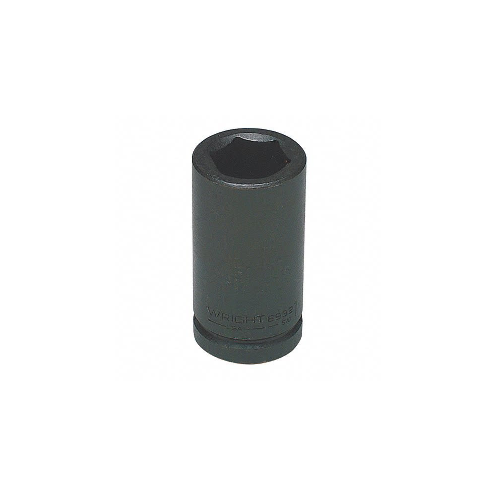 Wright Tool 3/4 In. Drive x 1-5/8 In. Nominal Size 6 Point Deep Impact Socket - Ascmtools