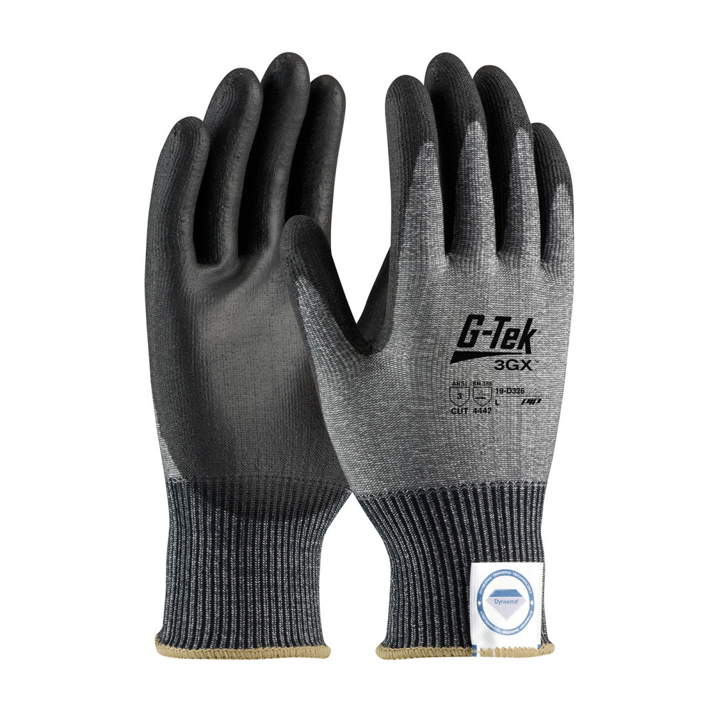 Protective Industrial Products Gloves Gray G-Tek 3GX Seamless Dyneema Diamond Blended XL - Ascmtools