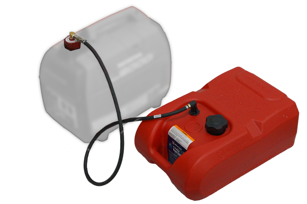 Bergs System Extended Run Generator Fuel System BERG I Single System (Kit Includes Fuel Tank Hose and Cap) works with Generac IQ2000 - Ascmtools