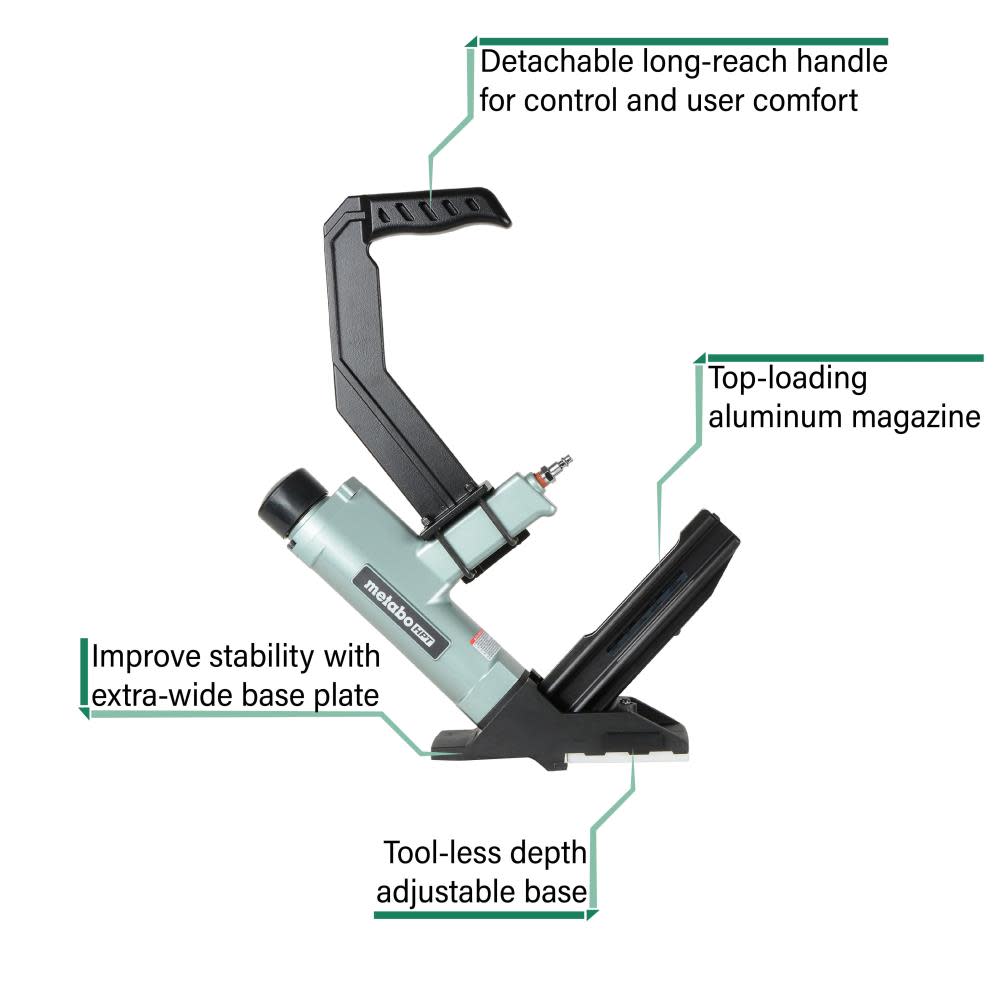 Metabo HPT 2 15.5-Gauge Flooring Stapler - Ascmtools