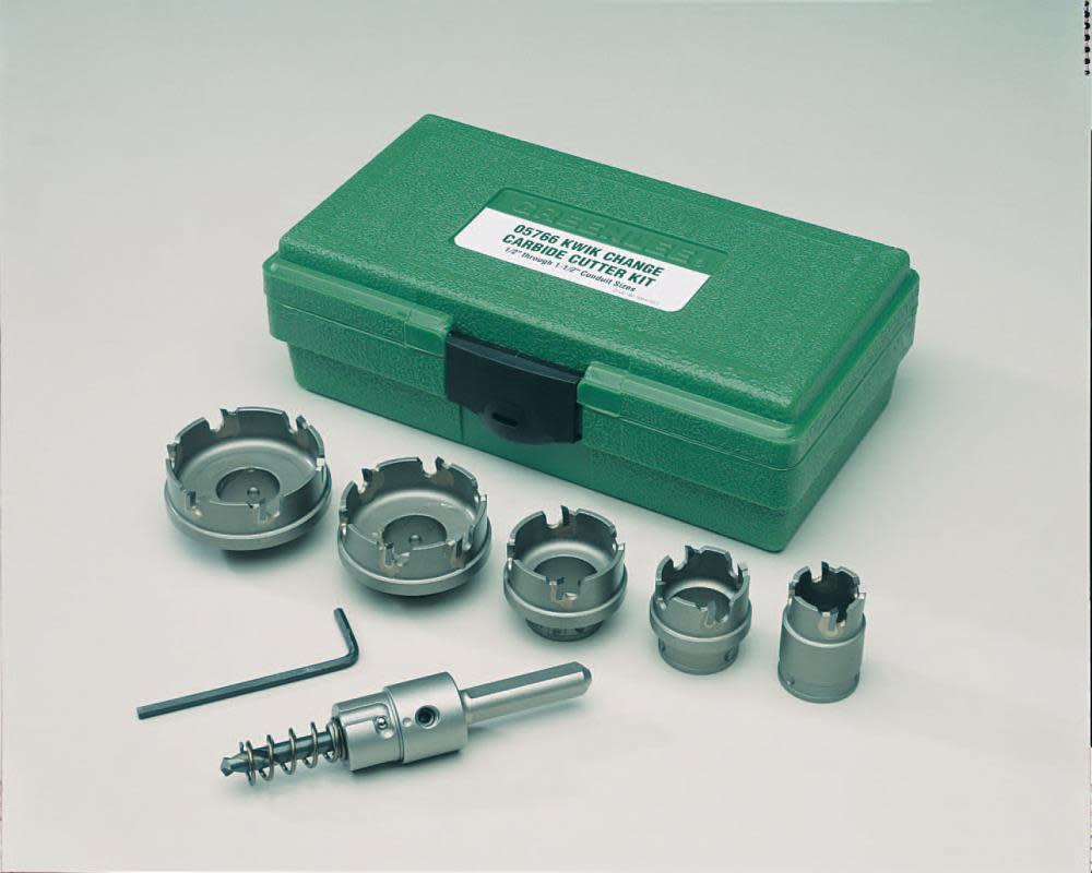 Greenlee 7-PC Carbide Hole Cutter Kit - Ascmtools