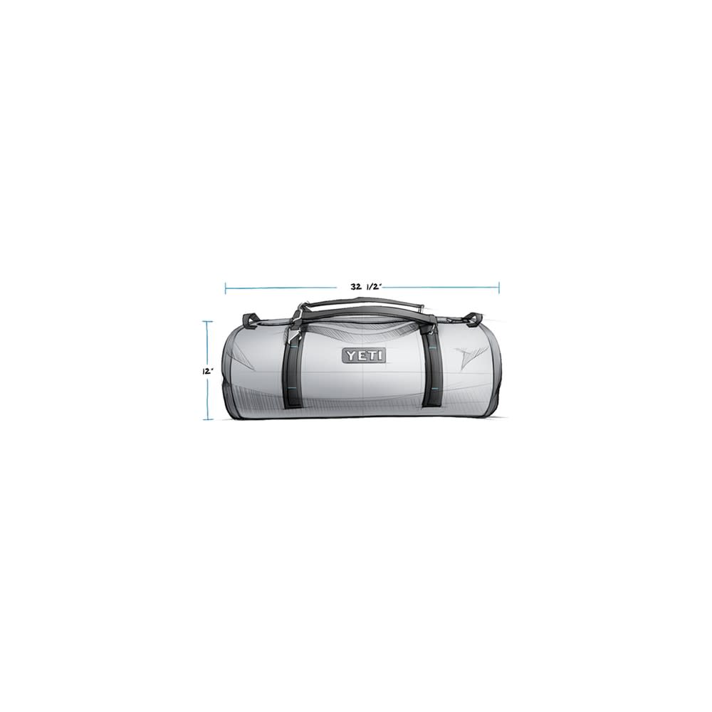 Yeti Storm Gray Panga 100L Submersible Duffle Bag - Ascmtools