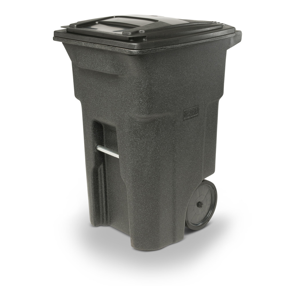 Toter 64 Gallon Trash Can with Smooth Wheels and Lid - Ascmtools