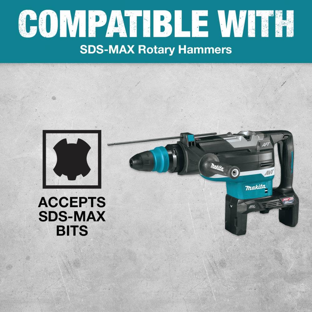 Makita 1-1/8″ x 24″ SDS-MAX Dust Extraction Drill Bit - Ascmtools
