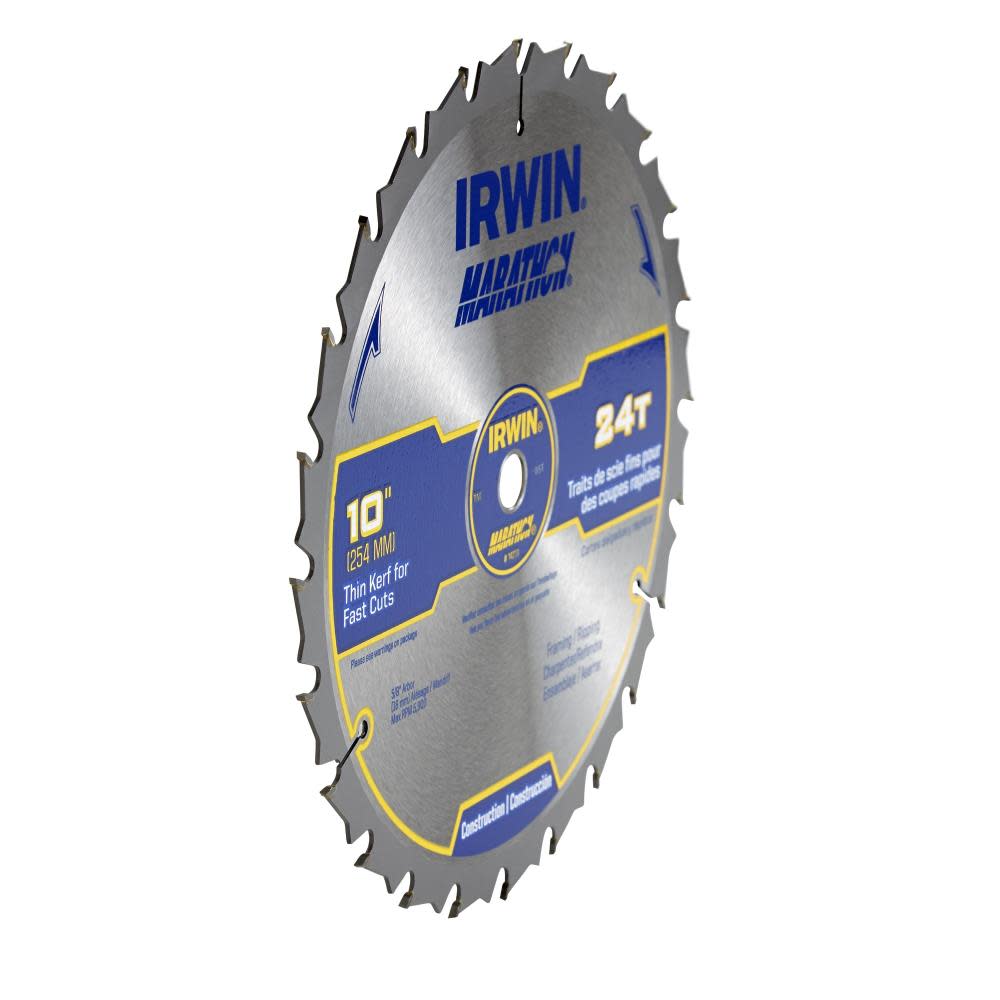 Irwin Marathon Carbide Table/Miter Circular Blade 10″ 24T - Ascmtools