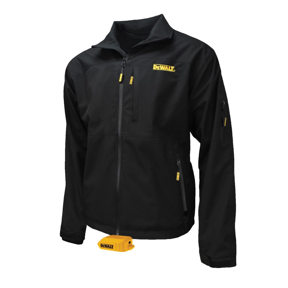 DEWALT 20V Max Heated Bare Tool Jacket Unisex Soft Shell Large Black - Ascmtools