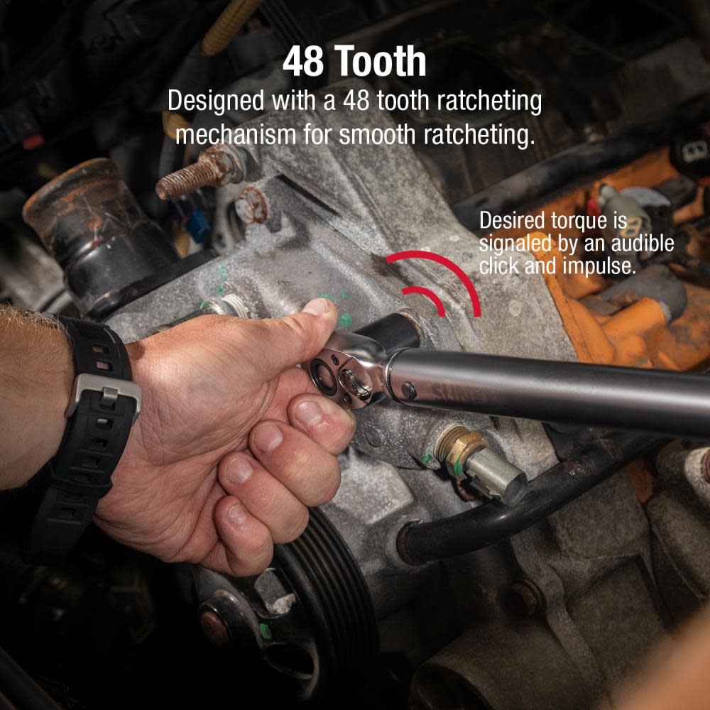 Sunex Indexing Torque Wrench 3/8″ Drive - Ascmtools