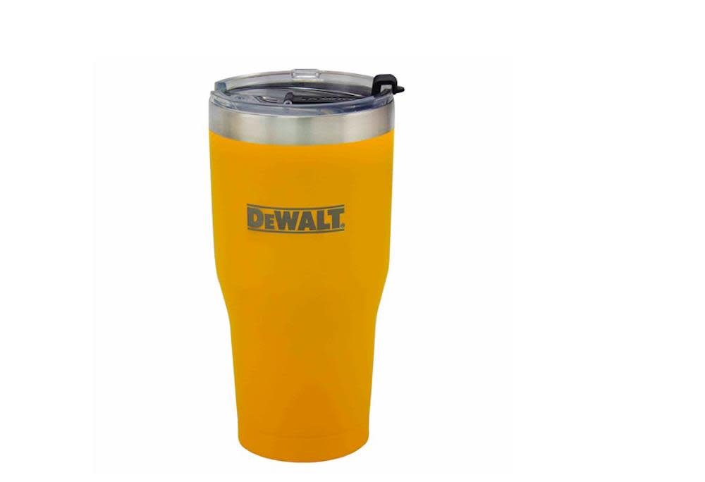 DEWALT 30 Oz. Yellow Powder Coated Tumbler - Ascmtools
