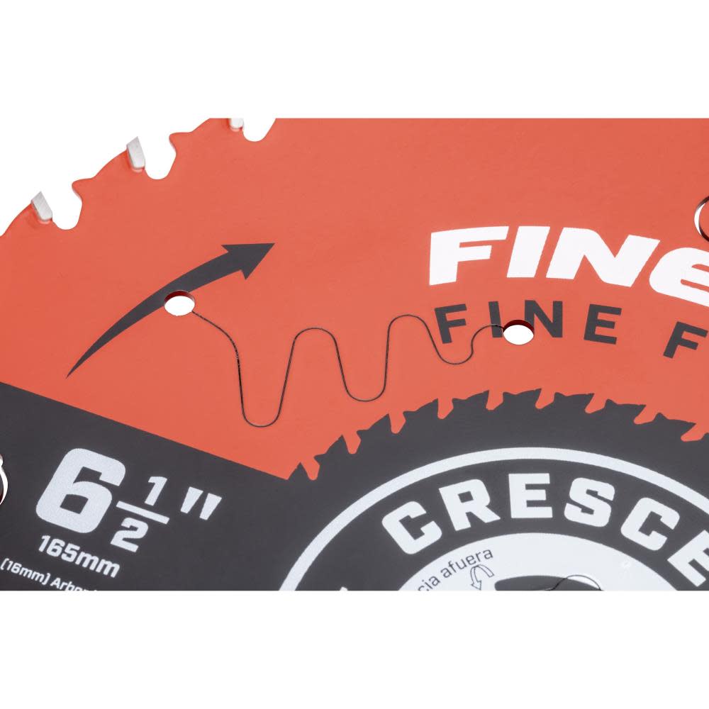 Crescent Circular Saw Blade 6 1/2″ x 40 Tooth Fine Cut Fine Finishing - Ascmtools
