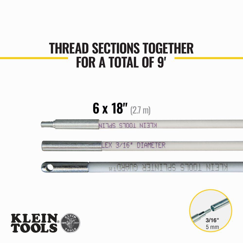 Klein Tools 9′ Mid Flex Glow Rod Set - Ascmtools