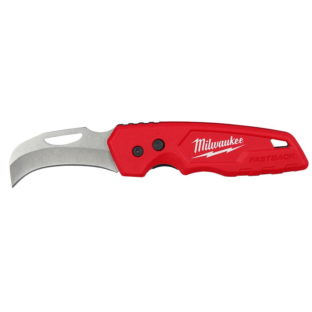 Milwaukee FASTBACK Hawkbill Folding Pocket Knife - Ascmtools