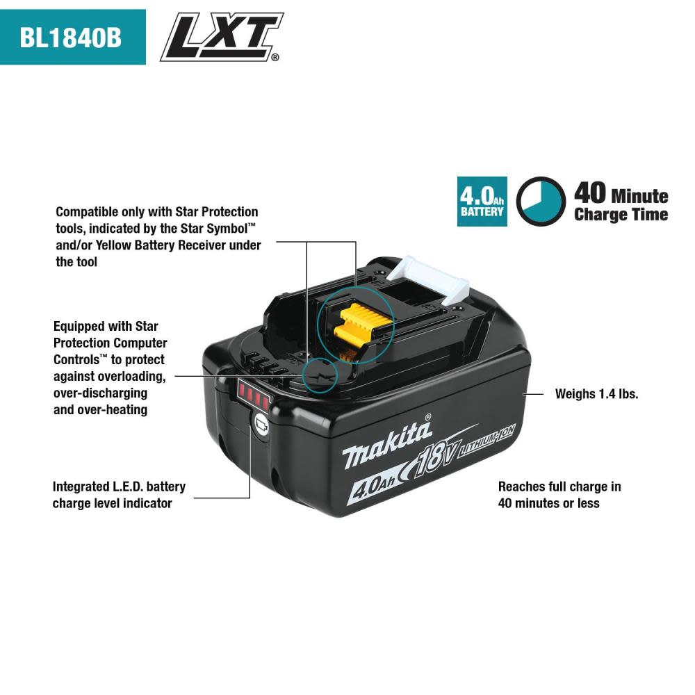 Makita 18V LXT 5 Piece Cordless Combo Kit - Ascmtools