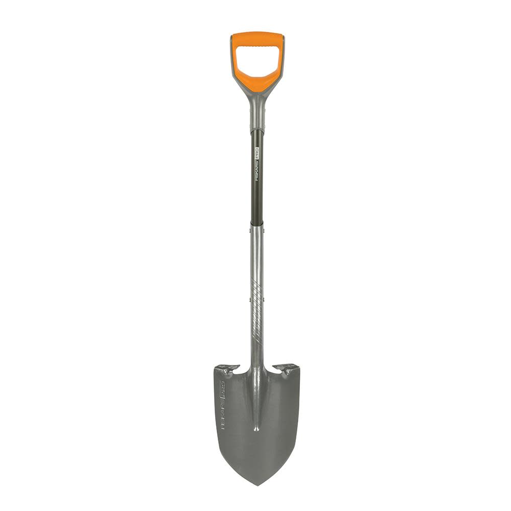 Fiskars PRO Stick D Handle Round Shovel - Ascmtools